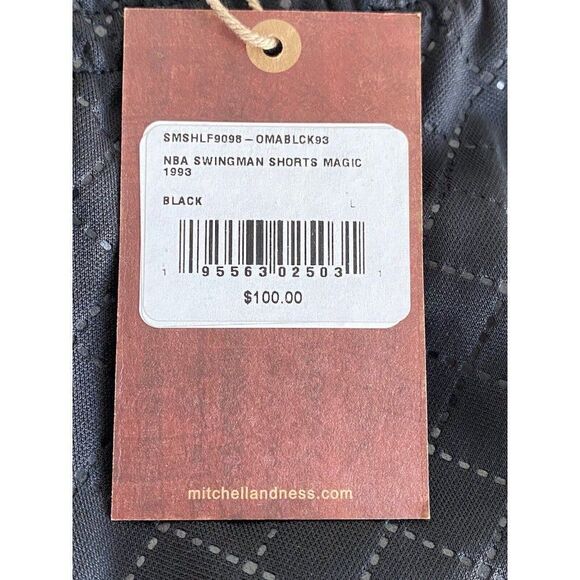 Mitchell & Ness NBA Swingman Shorts Orlando Magic 1993 Black Men’s Size L NEW - Picture 4 of 13